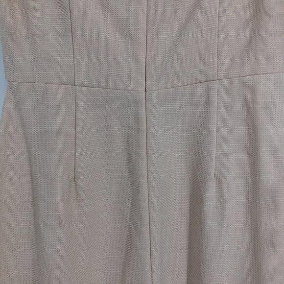 Veronica Beard Cream Colored Winnie Off Shoulder Flounce Knee Length Dress  10 - Picture 12 of 16